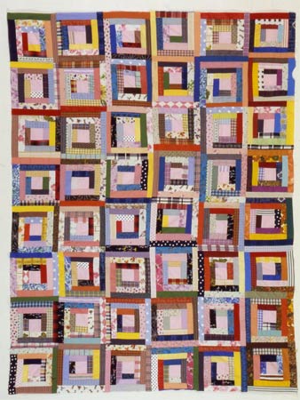 Log Cabin Quilt Top